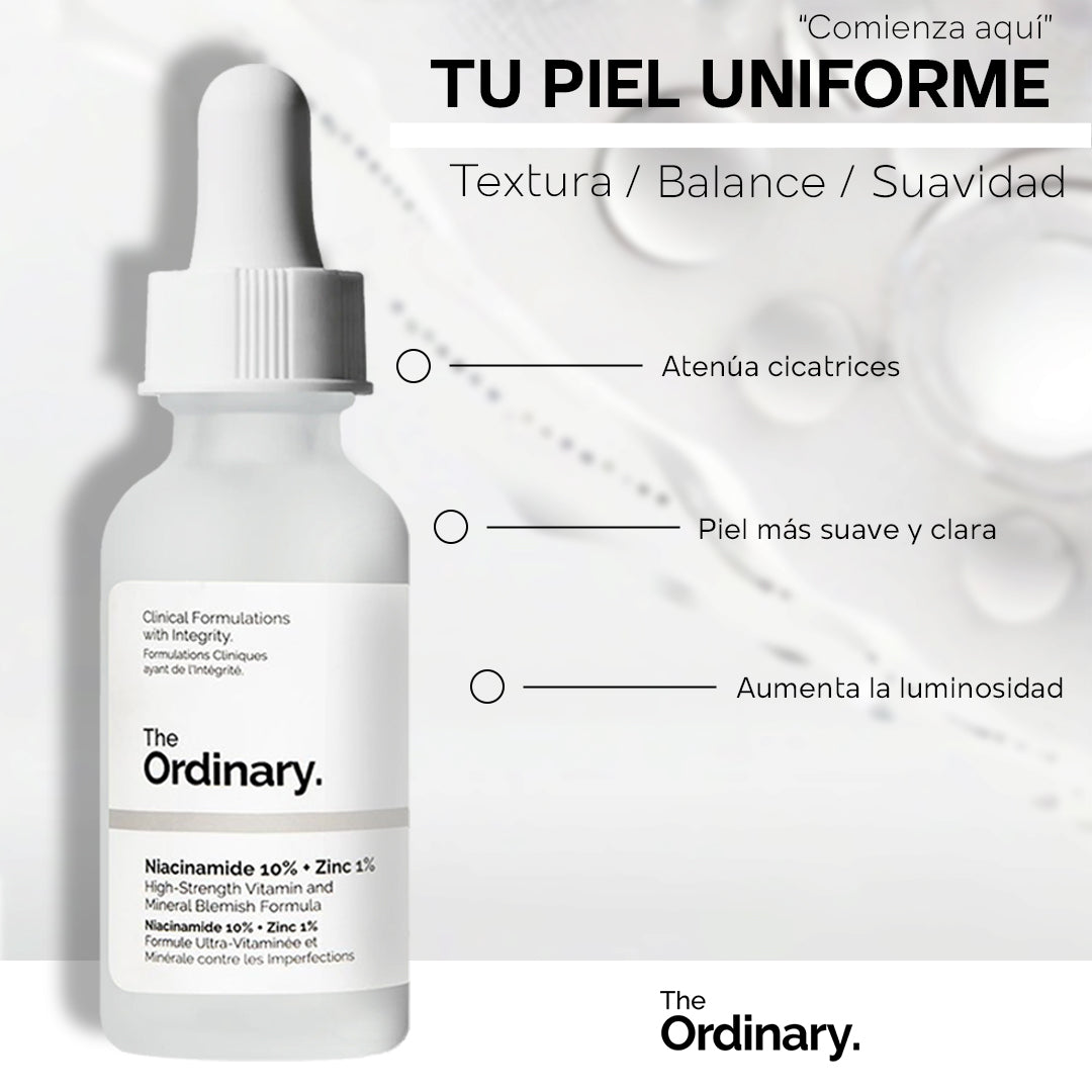 The Ordinary Niacinamida 10% + Zinc 1% - Suero facial 30 ml