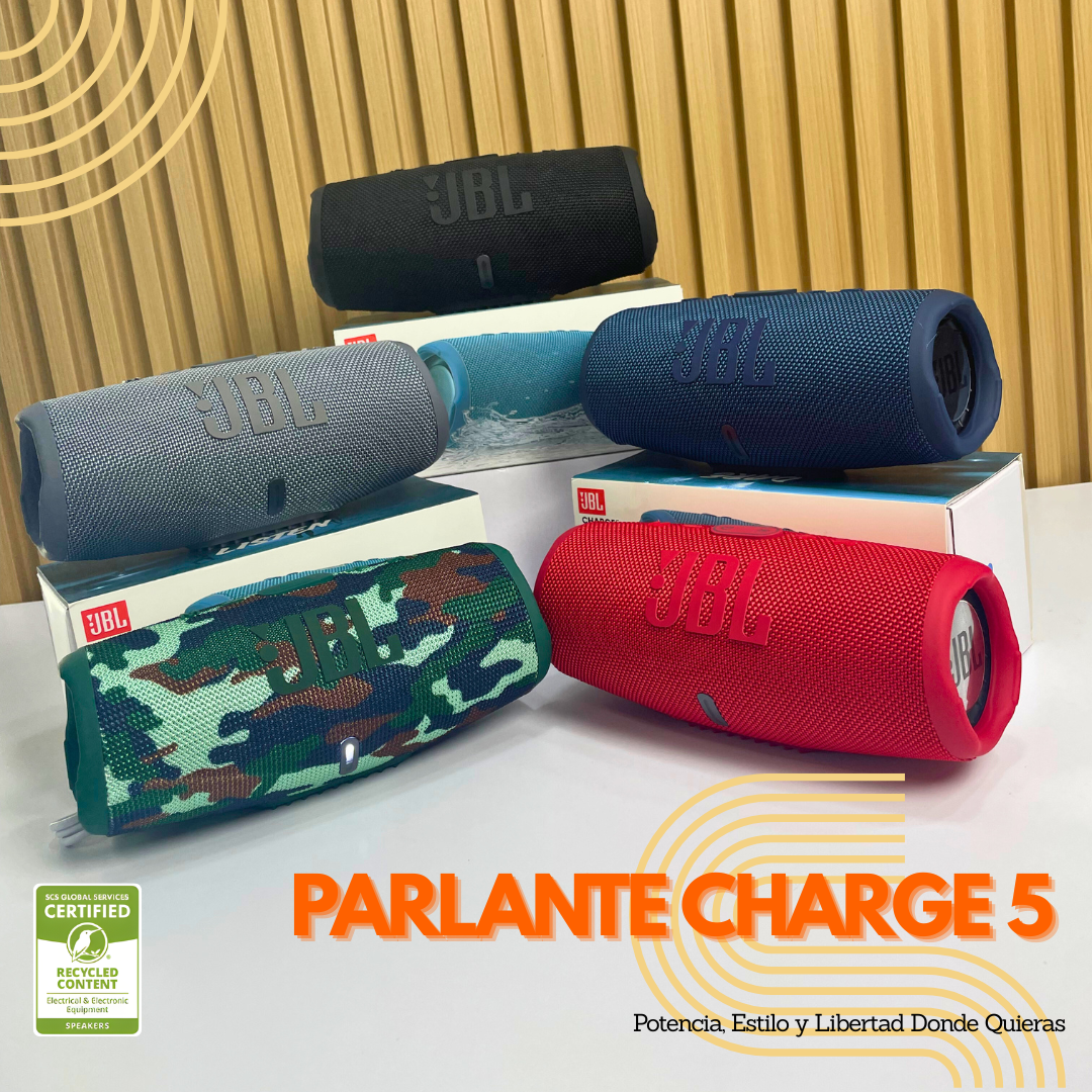 JBL Charge 5 – Potencia, Estilo y Libertad Donde Quieras