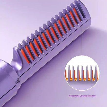 Cepillo Alisador Portátil y Recargable - Elegancia y Practicidad para tu Cabello ✨