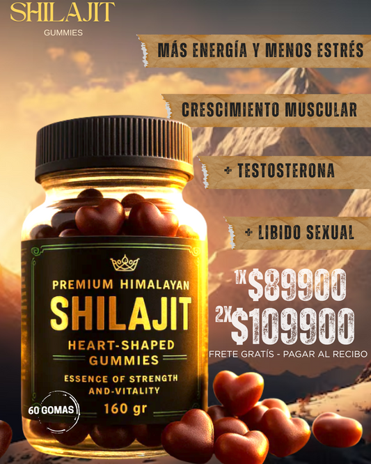 Shilajit Heart-Shaped Gummies