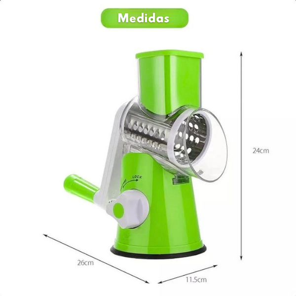 Rallador Cortador Manual 3 en 1
