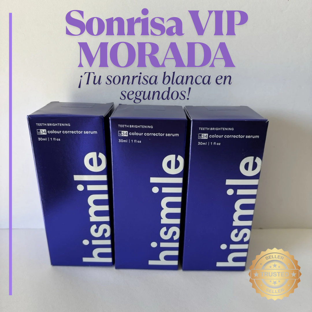 HISMILE V34 Colour Corrector Serum - La crema morada que elimina el amarillo ¡de una!