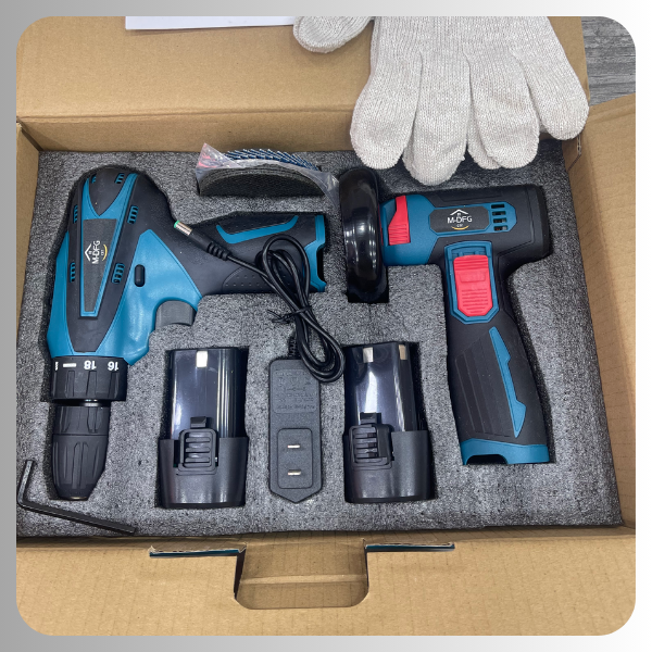 Combo Taladro inalámbrico M-DFG + Pulidora compacta M-DFG