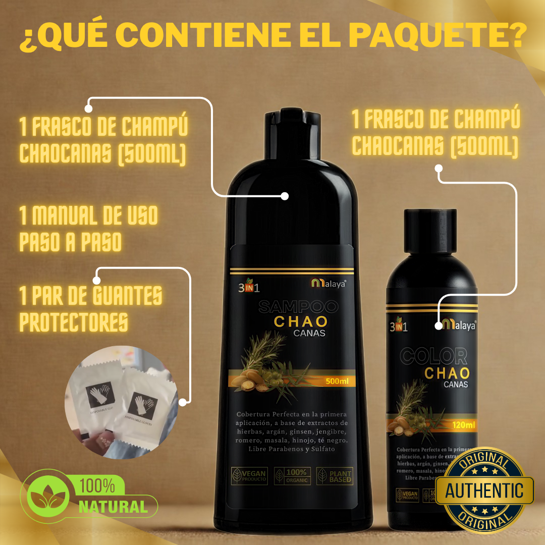 ChaoCanas 3 en 1 – El Adiós Natural a las Canas