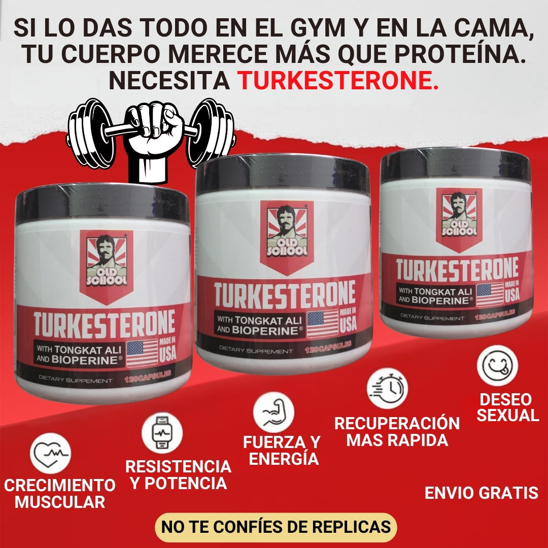 🔥TURKESTERONE - Aumenta tu rendimiento físico y mental