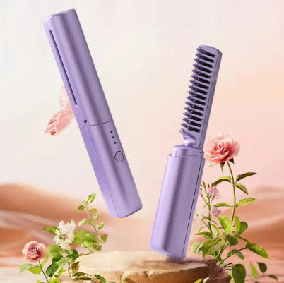 Cepillo Alisador Portátil y Recargable - Elegancia y Practicidad para tu Cabello ✨