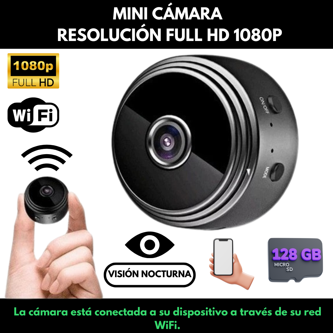 Mini Cámara de Seguridad WiFi 🎥